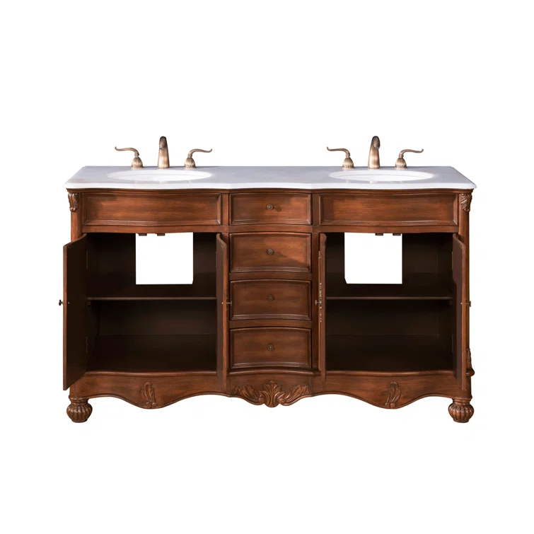 Etta Avenue™ Mannie 60'' Double Bathroom Vanity with Top