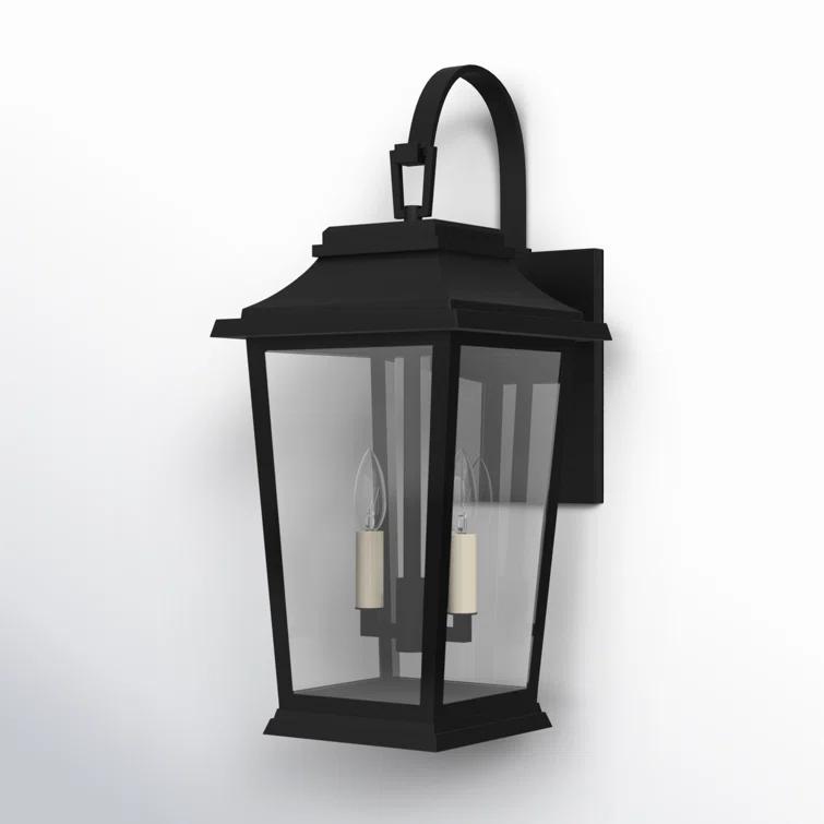 Generation Lighting Warren 19 1/2" High Black 2-Light Outdoor Wall Light