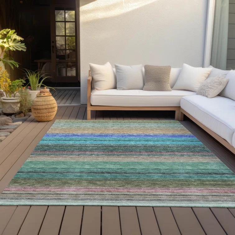Chayden Striped Indoor / Outdoor Rug