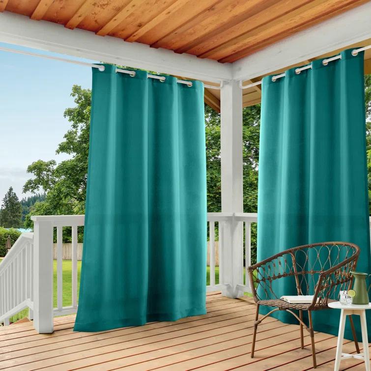 Cabana Solid Heavyweight Indoor Outdoor Curtains