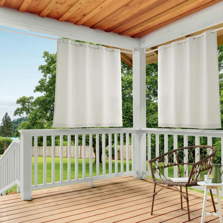 Cabana Solid Heavyweight Indoor Outdoor Curtains