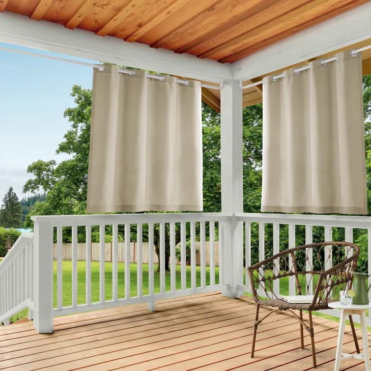 Cabana Solid Heavyweight Indoor Outdoor Curtains