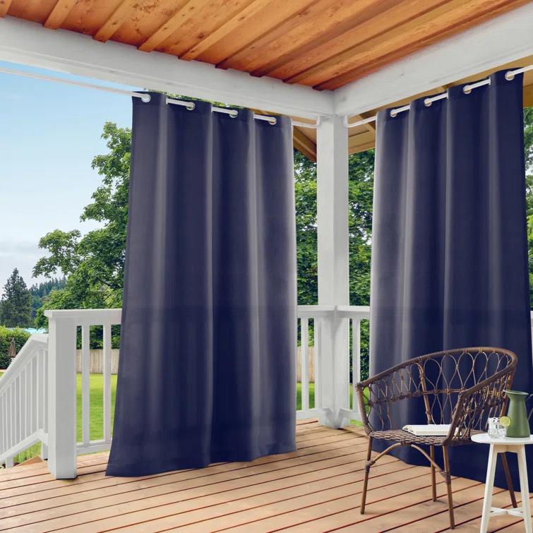 Cabana Solid Heavyweight Indoor Outdoor Curtains