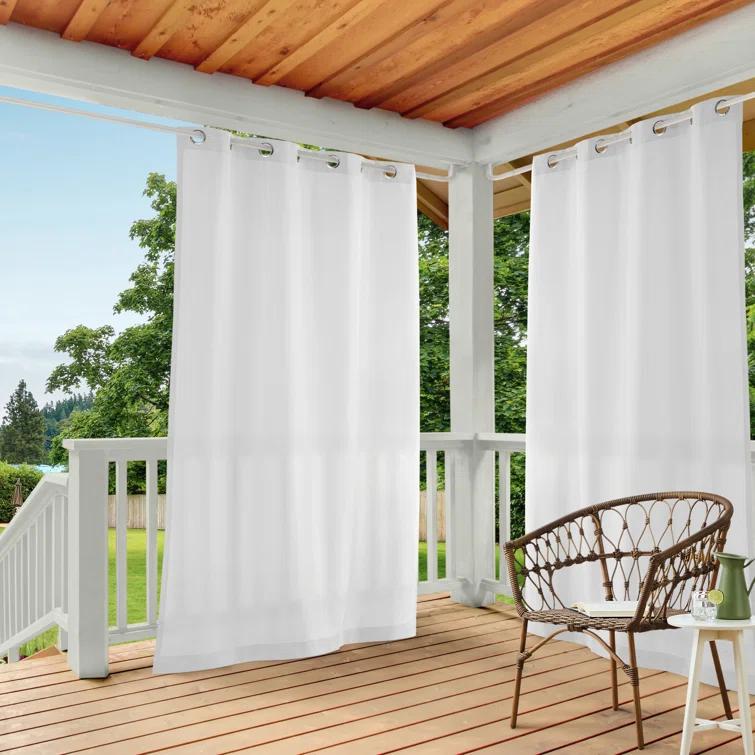 Cabana Solid Heavyweight Indoor Outdoor Curtains