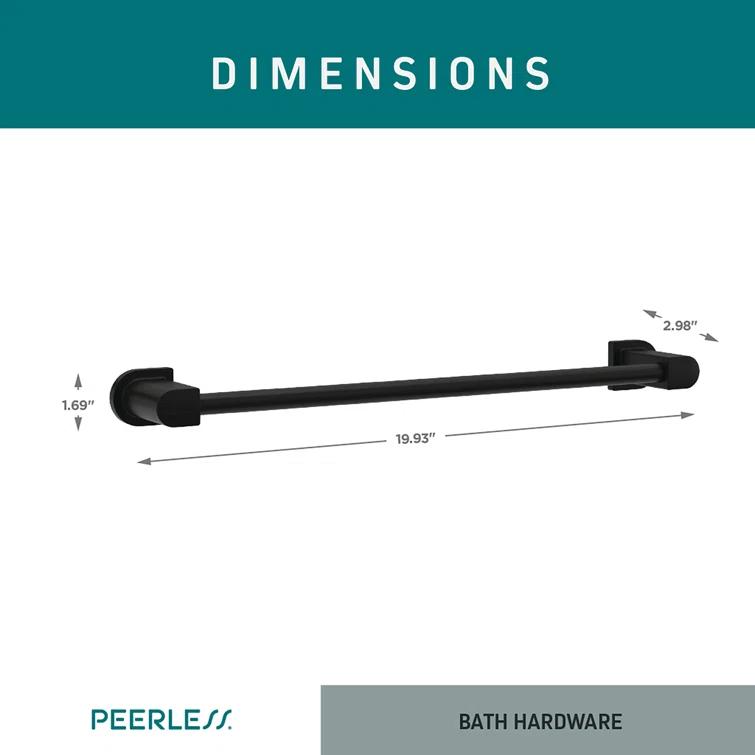 Peerless Faucets Xander 1 Wall Towel Bar PA619-18BL