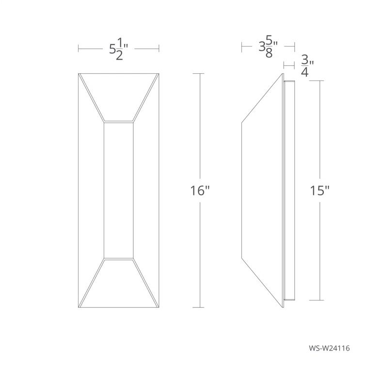Maglev Aluminum LED Flush Mounted Sconce