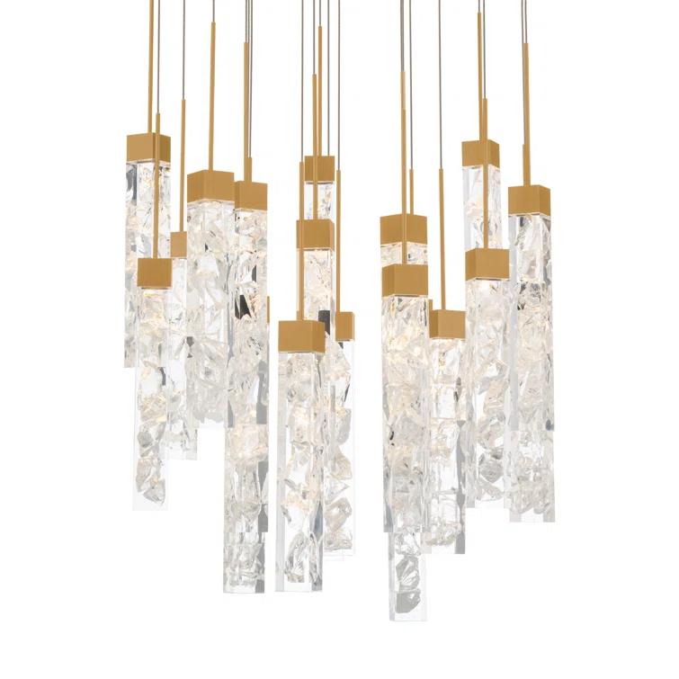 Minx Cluster LED Lights Round Pendant