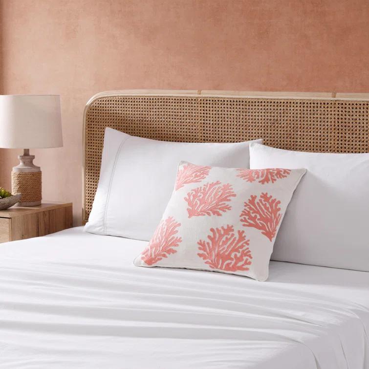 Tommy Bahama Home Coral Island Throw Pillow