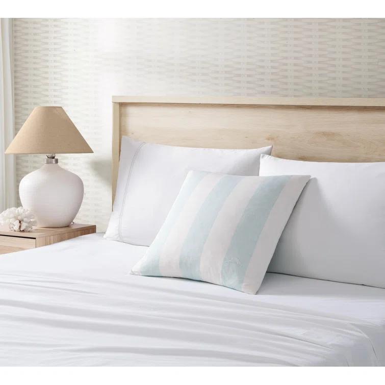 Tommy Bahama Home Awning Striped Cotton Throw Pillow