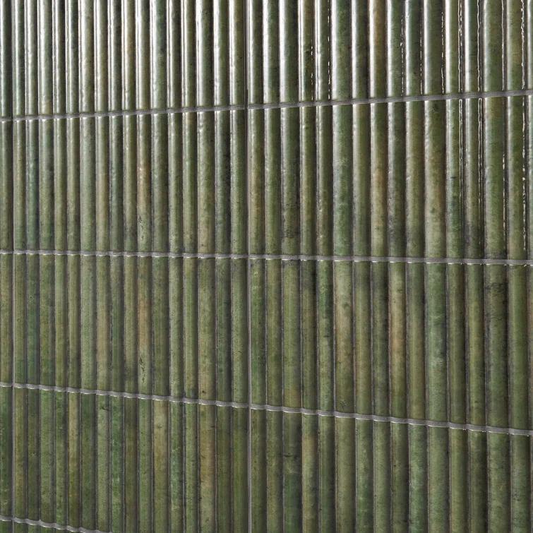 Canu 5.9 In. x 11.81 In. Polished Fluted Ceramic Subway Wall Tile (9.68 Sq. Ft. / Case)