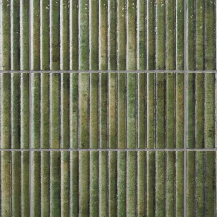 Canu 5.9 In. x 11.81 In. Polished Fluted Ceramic Subway Wall Tile (9.68 Sq. Ft. / Case)