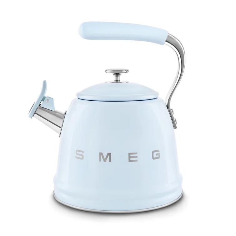 SMEG Pastel Blue Whistling Stovetop Kettle