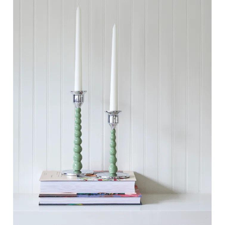 Mariposa Aluminum Tabletop Candlestick (Set of 2)