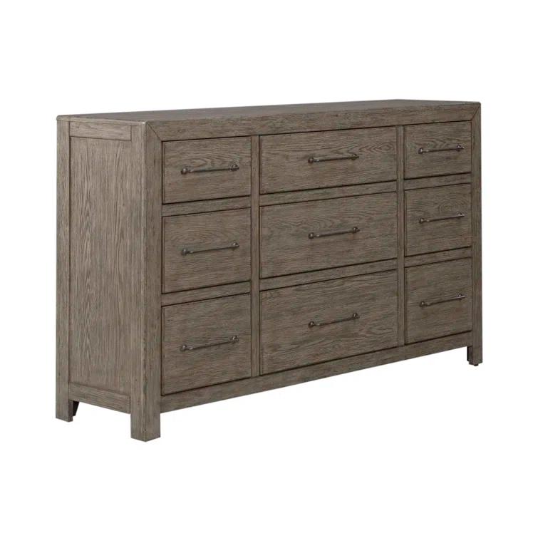 Jazaniah Panel Bed, Dresser And Mirror