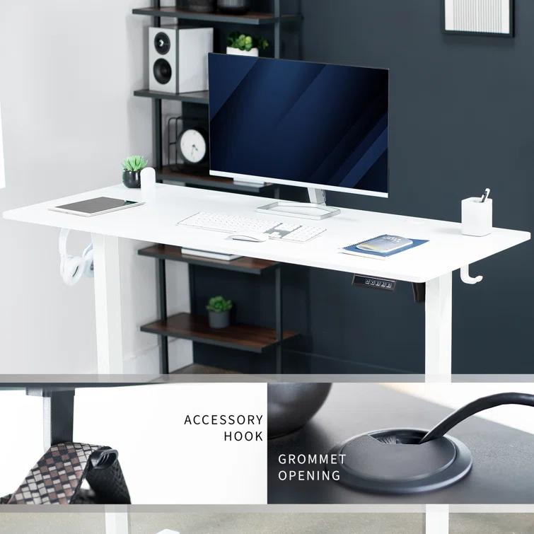Vivo VIVO 55" x 24" Electric Sit Stand Desk, Height Adjustable Workstation (E155TB series)