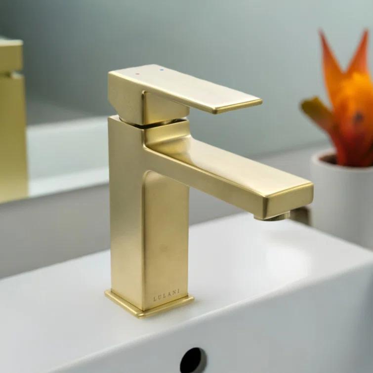Lulani Capri Single Hole Bathroom Faucet with Drain Assembly