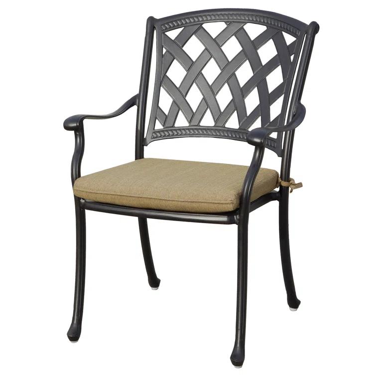 Ocean View Outdoor Dining Armchair with Cushion