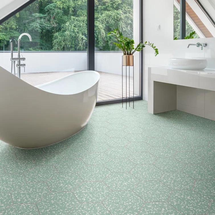 Venice 9" x 10" Porcelain Stone Look Wall & Floor Tile