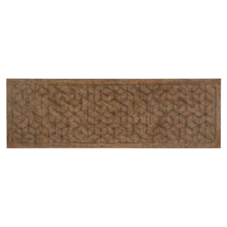 Rustic Black and Brown Rectangular Wood Cocktail Table