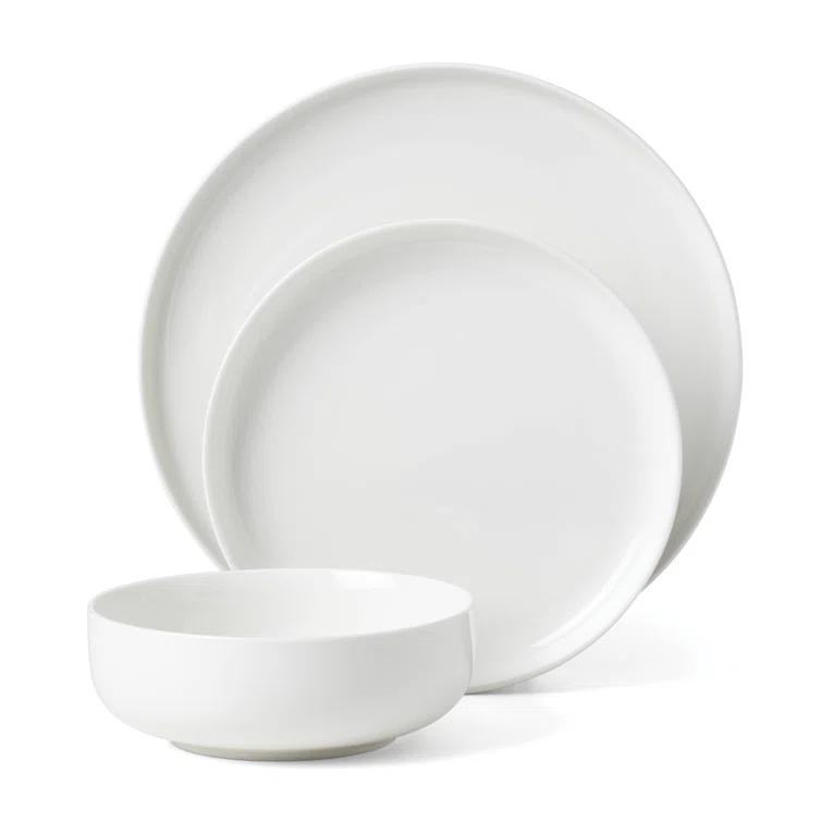 Oneida Entertain 365 24 Seven White 12 - Piece Dinnerware Set (Set of 4)