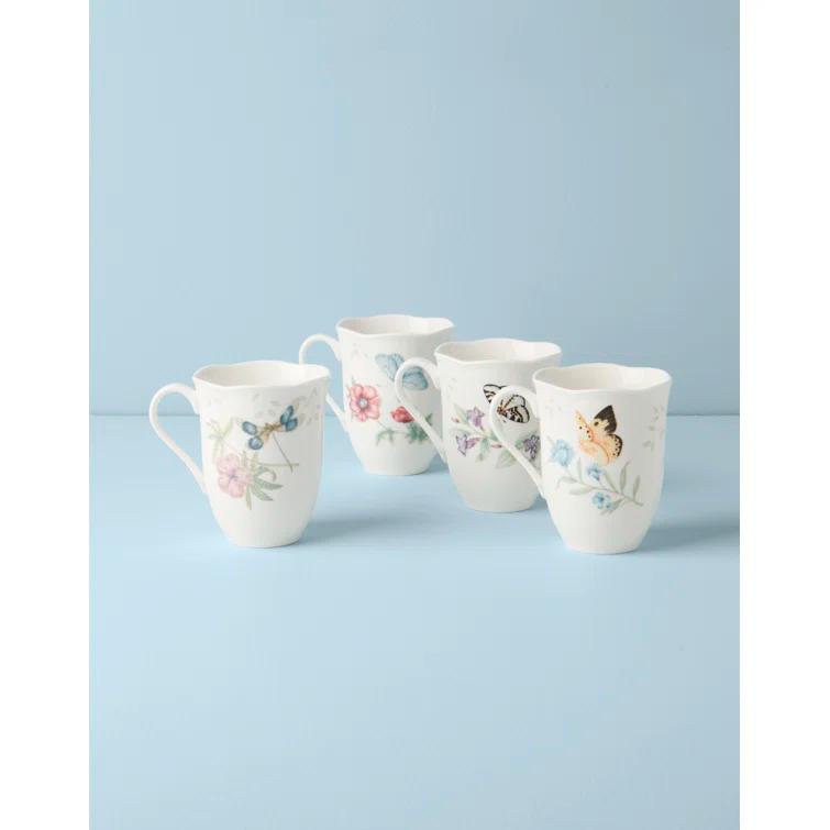 Lenox Butterfly Meadow 4-Piece Mug Set (Set of 4)