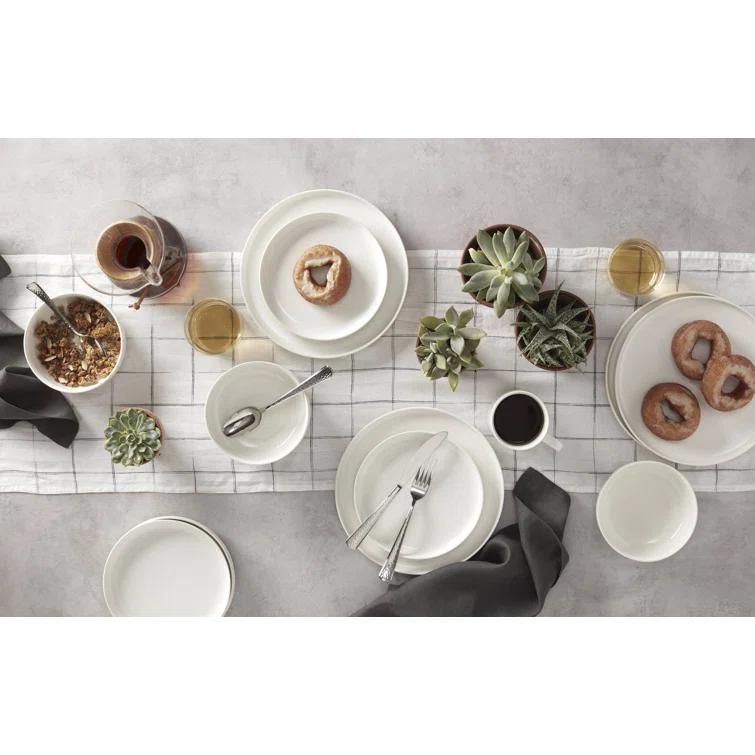 Oneida Entertain 365 24 Seven White 12 - Piece Dinnerware Set (Set of 4)