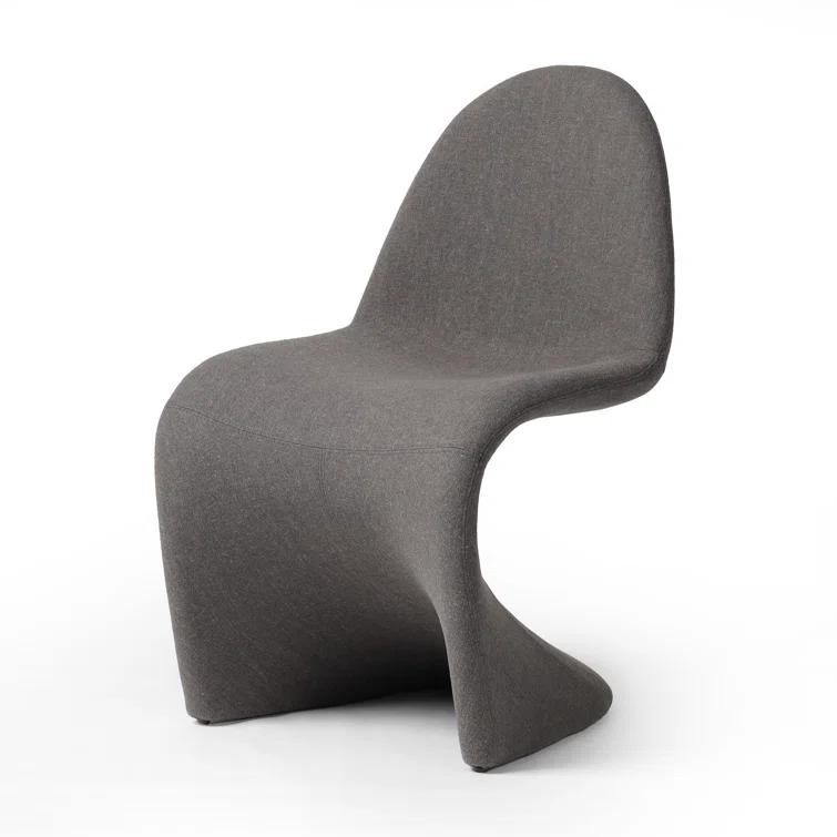 Antwerp Seal Grey Linen Upholstered Side Chair