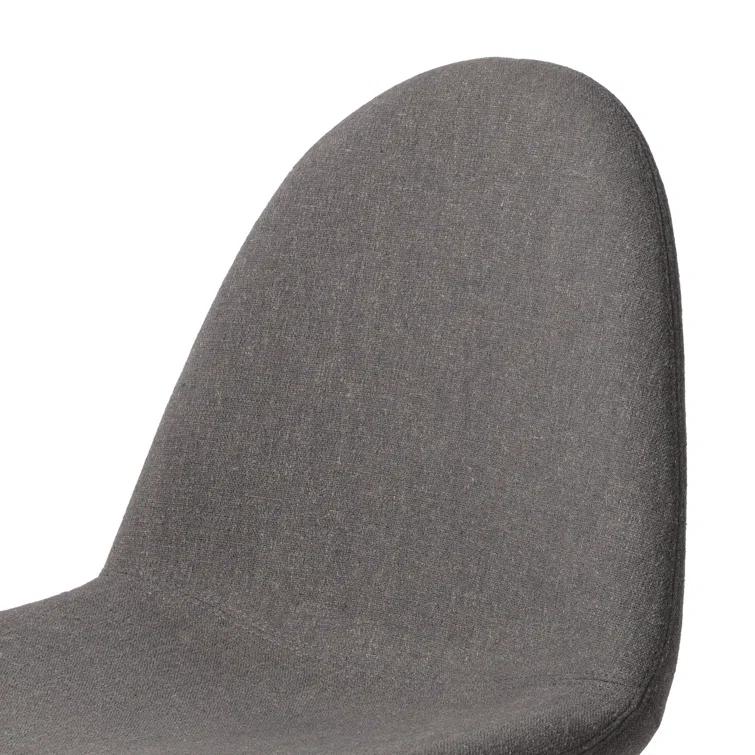 Antwerp Seal Grey Linen Upholstered Side Chair