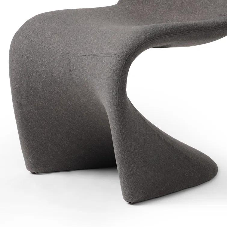 Antwerp Seal Grey Linen Upholstered Side Chair