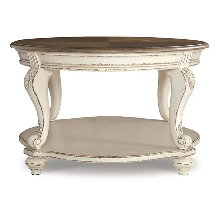 Signature Design By Ashley Casual Realyn Coffee Table White/Brown