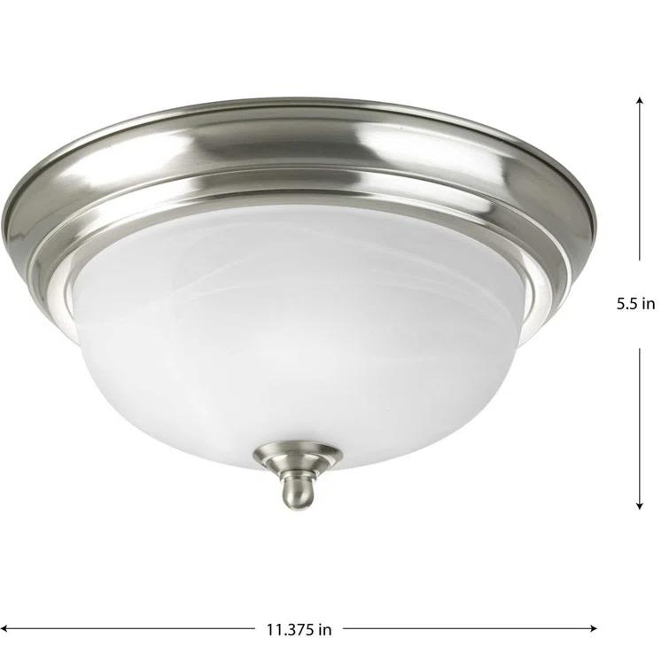 Alabaster Glass Flush Mount Light