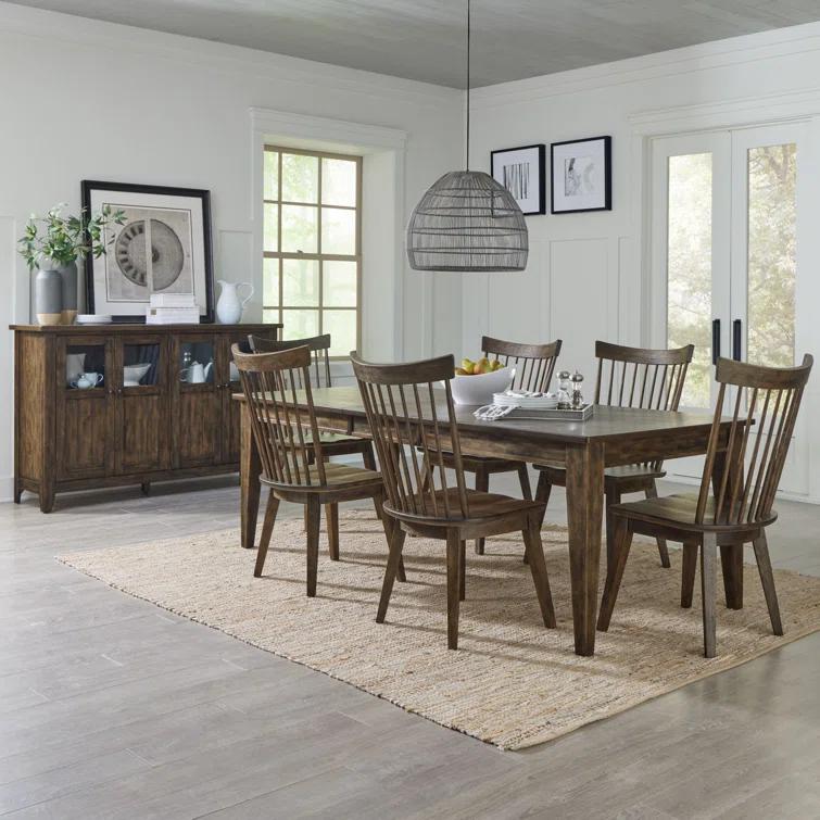 Midland Falls 7 Piece Rectangular Table Set