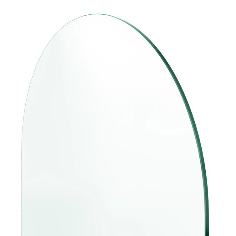 Venus 34 in. x 66.75 in. Frameless Arched Single Fixed Bath Panel