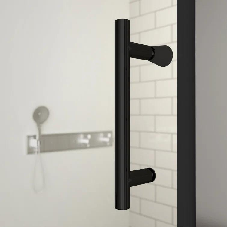 ACE DECOR AD053472 34" W x 72" H Frameless Pivot Shower Door, 1/4" (6mm) Clear SGCC Tempered Glass