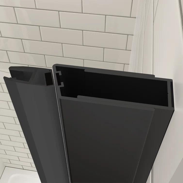 ACE DECOR AD053472 34" W x 72" H Frameless Pivot Shower Door, 1/4" (6mm) Clear SGCC Tempered Glass