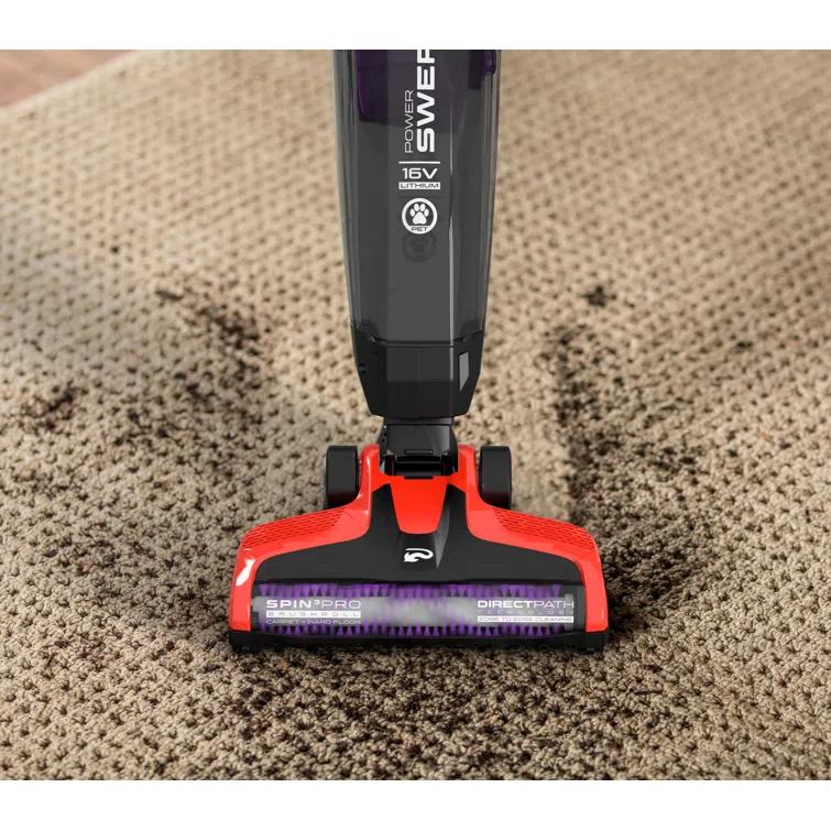 Power Swerve Pet, Lightweight Cordless Stick Upright Vacuum Cleaner, For Carpet And Hard Floors, Bd22052v, Red