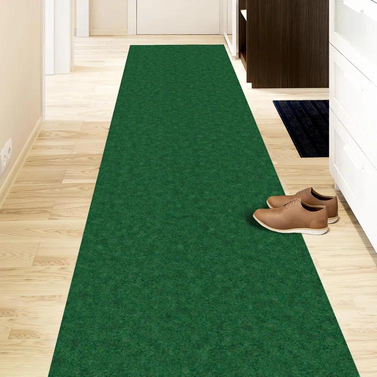 Custom Cut Non-Slip Rubberback Scrape Indoor/Outdoor Extra Long Runner Rugs for Hallway, Kitchen, Living Room, Garage, and Patio