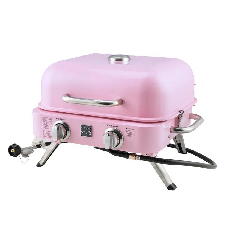 Kenmore 2-Burner Portable Tabletop Retro Gas Grill