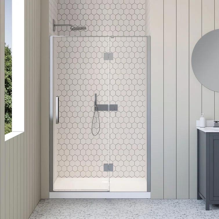 A&E Bath and Shower 48'' - W x 74'' H Door with Tani-48-CHR