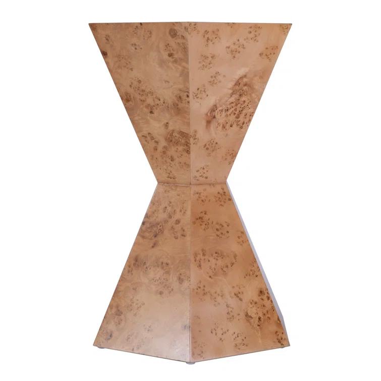 Butler Specialty Company Billie Burl Wood Hexagon Side Table - Traditional Burl