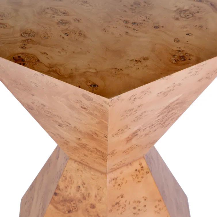 Butler Specialty Company Billie Burl Wood Hexagon Side Table - Traditional Burl