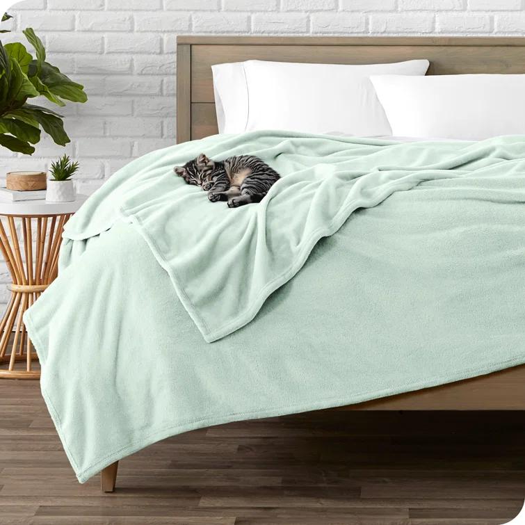 Bare Home Bare Home Microplush Fleece Blanket - Fuzzy, Warm, Bed/Throw Blanket