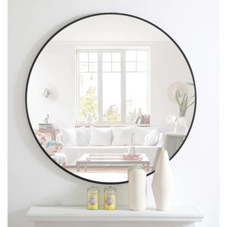 Sabine Metal Round Wall Mirror