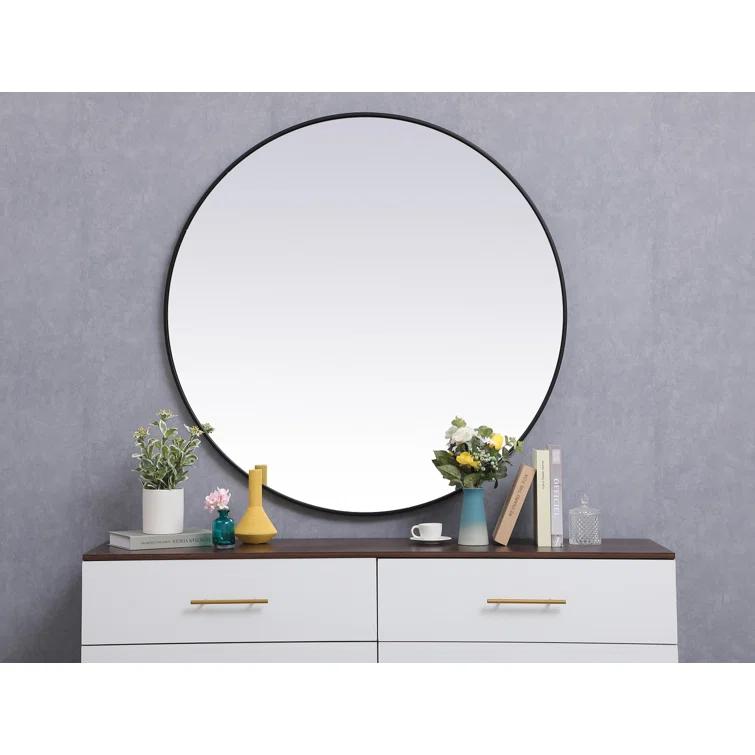 Sabine Metal Round Wall Mirror