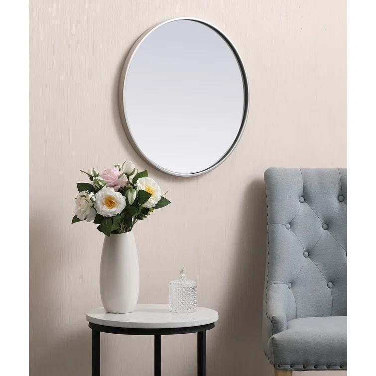 Sabine Metal Round Wall Mirror