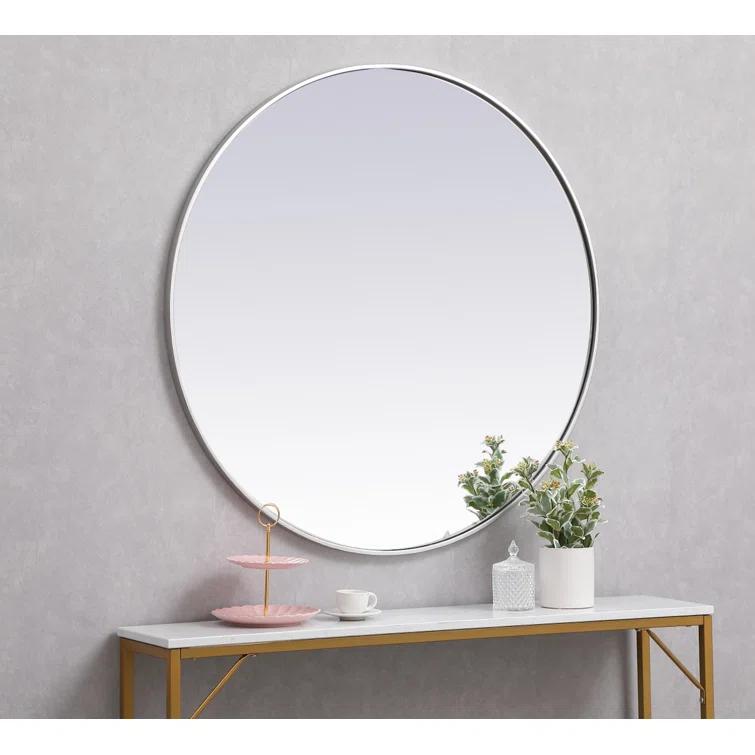 Sabine Metal Round Wall Mirror