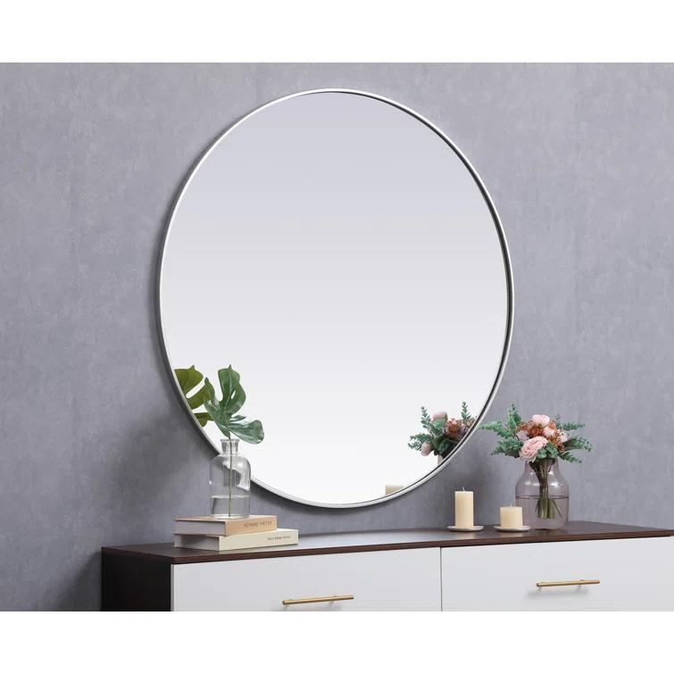 Sabine Metal Round Wall Mirror
