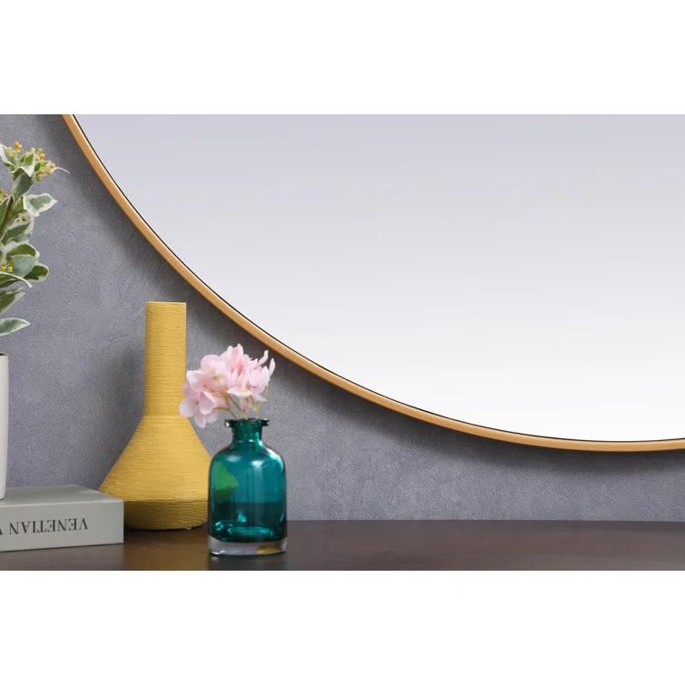 Sabine Metal Round Wall Mirror