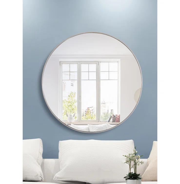 Sabine Metal Round Wall Mirror
