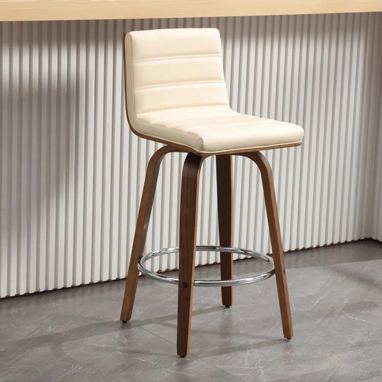 Corrigan Studio® Upholstered Swivel Stool (Set of 2)